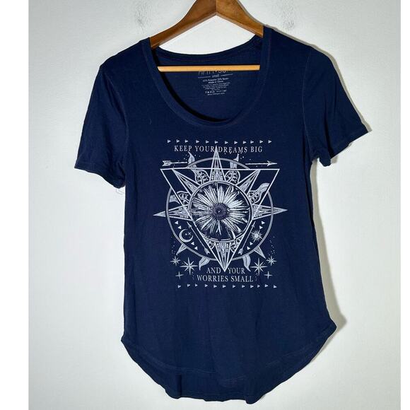 Fifth Sun Lost Gods Daisy in Shapes Short Sleeve Tee Shirt - Picture 1 of 4